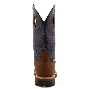 TWISTED X BOOTS Boots Twisted X Women's Brown & Navy Western Work Boot WXBAW01