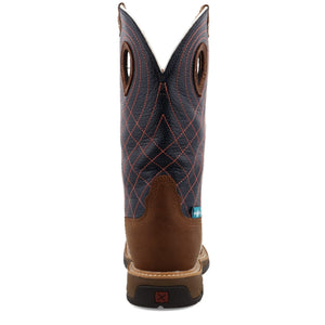 TWISTED X BOOTS Boots Twisted X Women's Brown & Navy Western Work Boot WXBW001