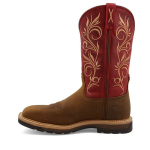 TWISTED X BOOTS Boots Twisted X Women's Distressed Latigo & Red Western Work Boot WLCS003