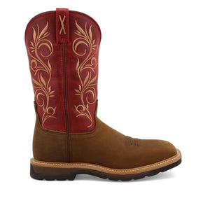 TWISTED X BOOTS Boots Twisted X Women's Distressed Latigo & Red Western Work Boot WLCS003