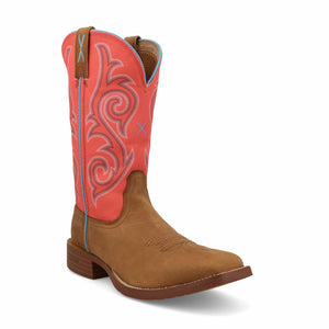 TWISTED X BOOTS Boots Twisted X Women's Tech X™ Distressed Saddle & Salmon Western Boot WXTR012