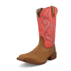 TWISTED X BOOTS Boots Twisted X Women's Tech X Distressed Saddle & Salmon Western Boot WXTR012