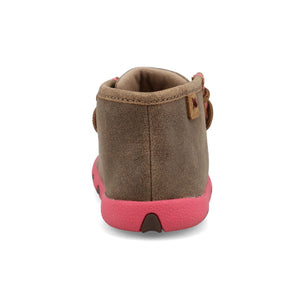 TWISTED X BOOTS Shoes Twisted X Infants Bomber & Pink Chukka Driving Moc Shoe ICA0037