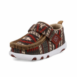 TWISTED X BOOTS Shoes Twisted X Infants Red Aztec Hooey¬Æ Driving Moc Shoe IHYC001