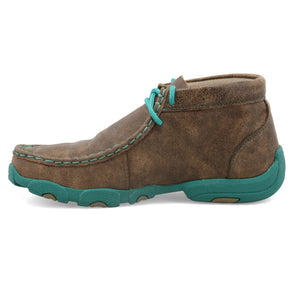 TWISTED X BOOTS Shoes Twisted X Kids Bomber & Turquoise Chukka Driving Moc Shoe YDM0017