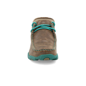 TWISTED X BOOTS Shoes Twisted X Kids Bomber & Turquoise Chukka Driving Moc Shoe YDM0017