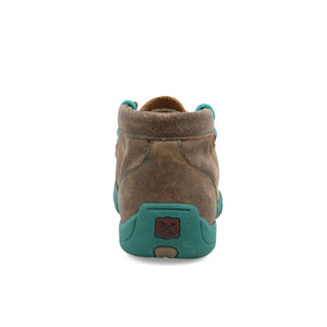 TWISTED X BOOTS Shoes Twisted X Kids Bomber & Turquoise Chukka Driving Moc Shoe YDM0017