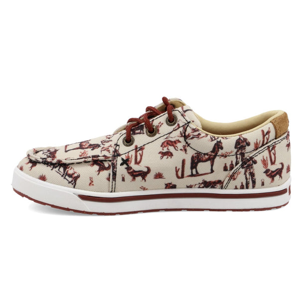 Twisted X Kids Maroon Ivory Kicks Shoe YCA0013 Russell s Western Wear Inc