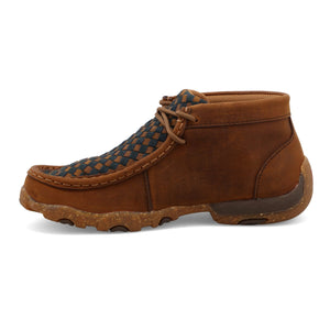 TWISTED X BOOTS Shoes Twisted X Kids Oiled Saddle & Midnight Chukka Driving Moc Shoe YDM0046