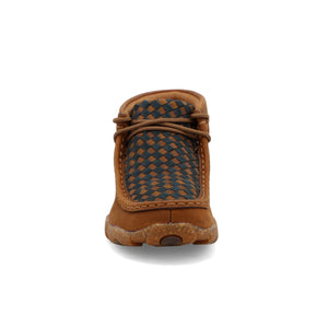 TWISTED X BOOTS Shoes Twisted X Kids Oiled Saddle & Midnight Chukka Driving Moc Shoe YDM0046