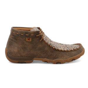 TWISTED X BOOTS Shoes Twisted X Women's Bomber & Nude Print Chukka Driving Moc Shoe WDM0080