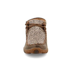 TWISTED X BOOTS Shoes Twisted X Women's Bomber & Nude Print Chukka Driving Moc Shoe WDM0080