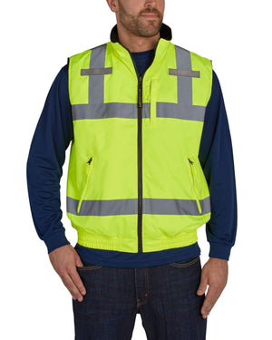 Utility Pro Wear High Visibility Tee & Vest UHV1001 HiVis Full Zip Reversible Insulated Vest