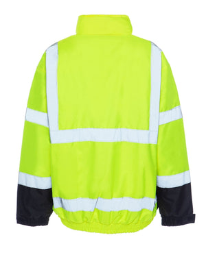 Utility Pro Wear Men's Outerwear UHV562 HiVis Quilt Lined Bomber Jacket