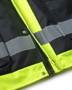 Utility Pro Wear Men's Outerwear UHV562 HiVis Quilt Lined Bomber Jacket