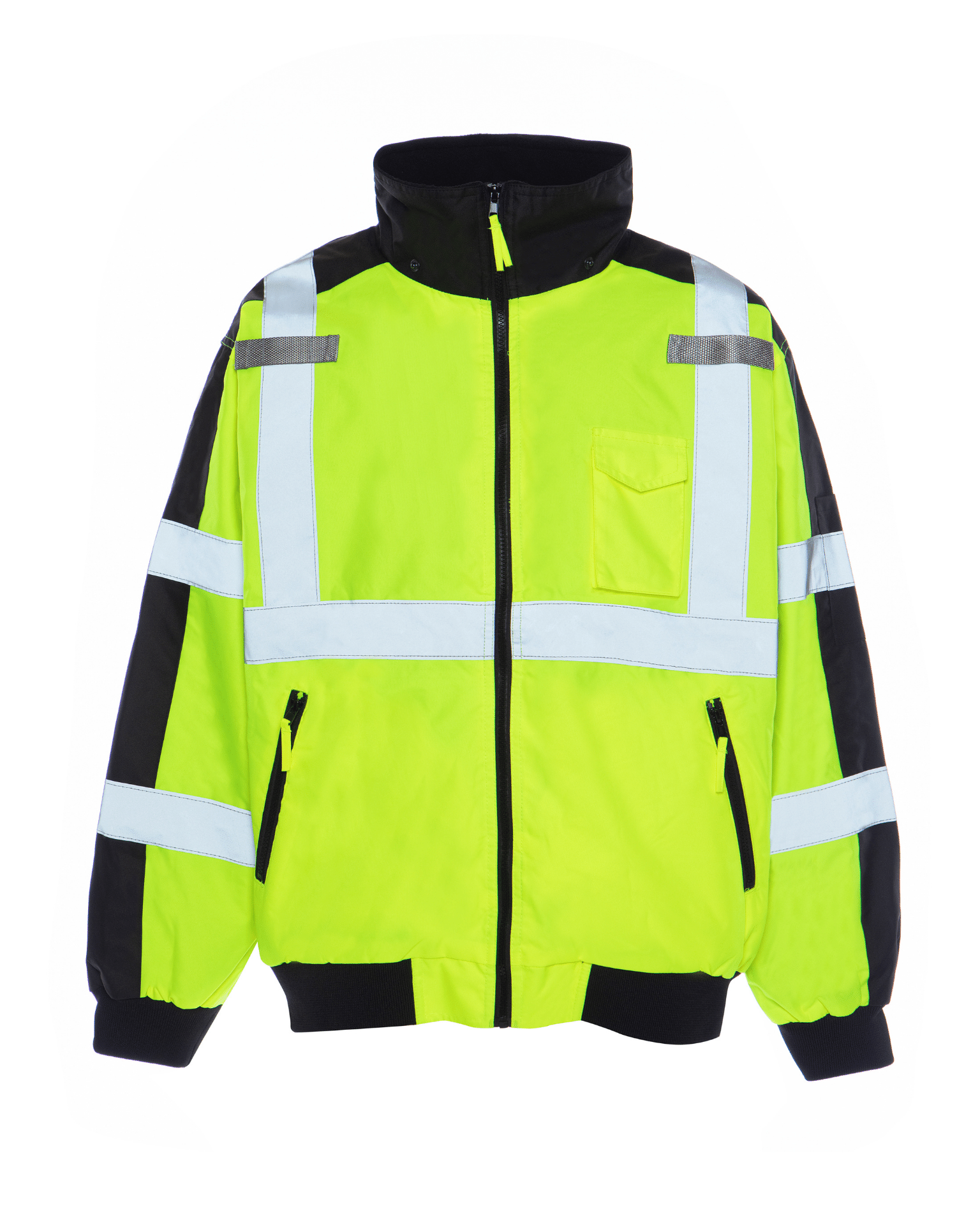 Utility Pro Wear Men's Outerwear Yellow / M UHV575 HiVis 3-Season Bomber Jacket with Teflon Fabric Protector