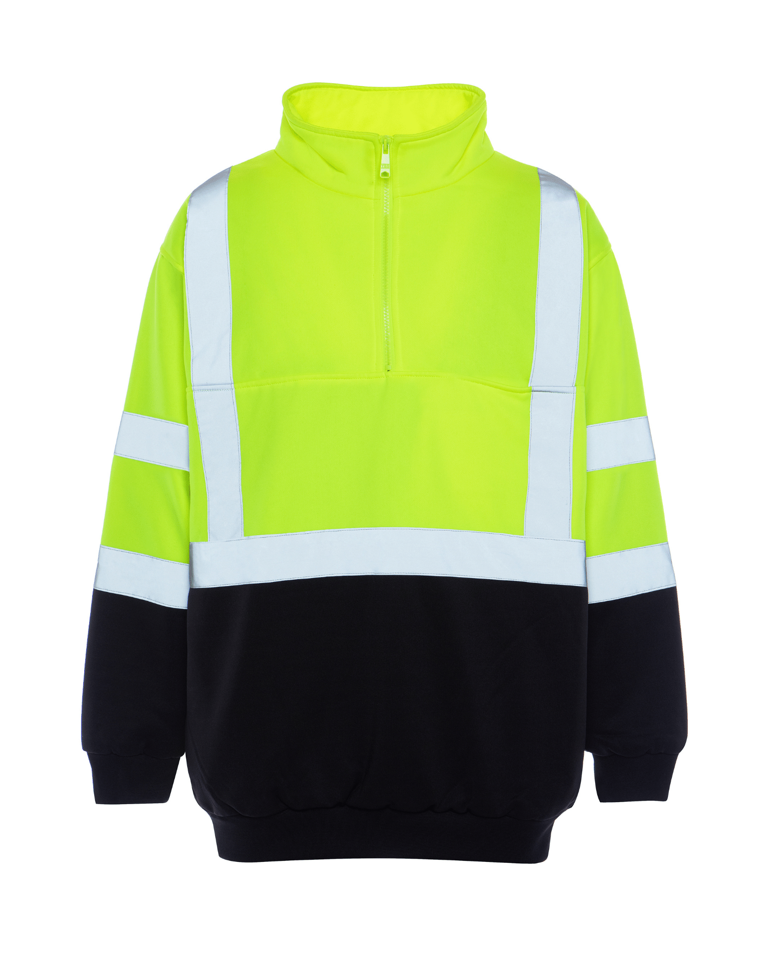 Utility Pro Wear Men's Sweatshirt UPA542 HiVis 1/4 Zip Soft Shell Pullover