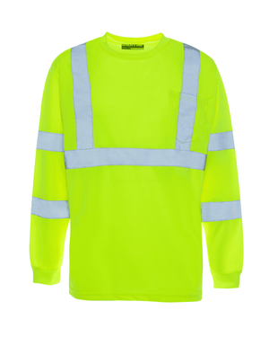 Utility Pro Wear Shirts UHV403 HiVis Long Sleeve Tek Tee