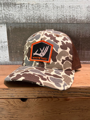 Whitetail Company Hats Whitetail Co. Old School Camo Mesh Back