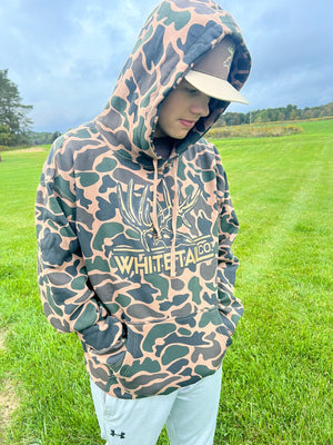 Whitetail Company Whitetail Co. Heavy Duck OLD SCHOOL CAMO Hoodie