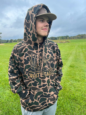 Whitetail Company Whitetail Co. Heavy Duck OLD SCHOOL CAMO Hoodie