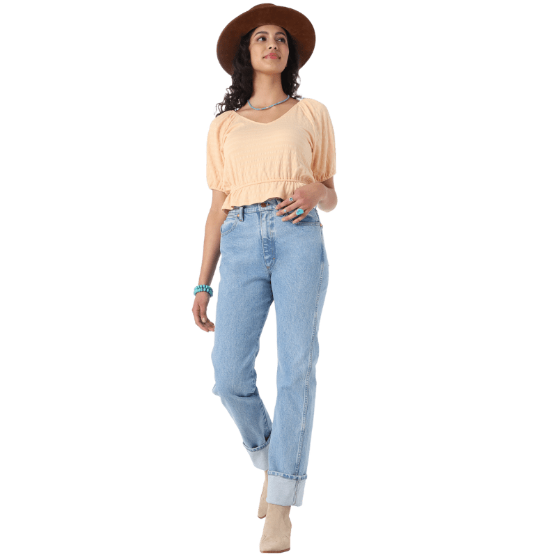 Women's Wrangler® Cowboy Cut® Slim Fit Jean in Bleach