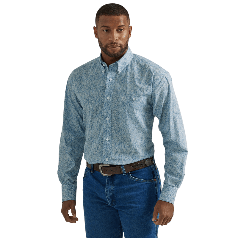 Noggah Solid Blue Full-Sleeves Button Down Collared Denim Shirts for Men,  Unique and Stylish, Excellent and Cosy fit, Long Lasting Without Fading,  for handwash only, for Double Denim Look : Amazon.in: Clothing