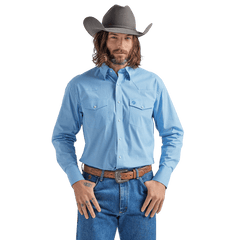 Wrangler Men s George Strait Troubadour Long Sleeve Western Snap Print Russell s Western Wear Inc