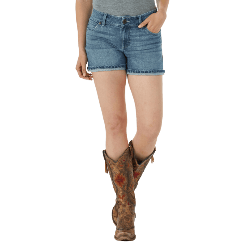 Wrangler Women's Retro Mae Shelby Wash Wide Leg Trouser Jeans