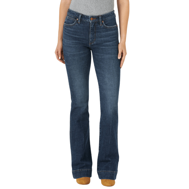 Ariat Women's Kelsea Mid Rise Stretch Wide Leg Jeans 10027695 - Russell's  Western Wear, Inc.