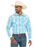 WRANGLER Shirts Wrangler Men's Bright Sky Plaid 20X Advanced Comfort Long Sleeve Snap Shirt 112365392