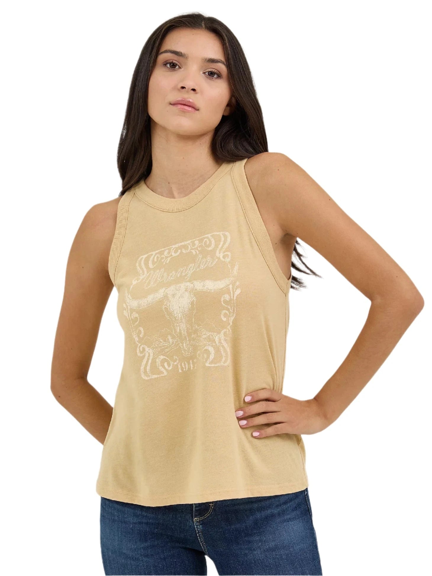 WRANGLER Shirts Wrangler Women's Croissant Western Graphic Goddess Tank 112361908