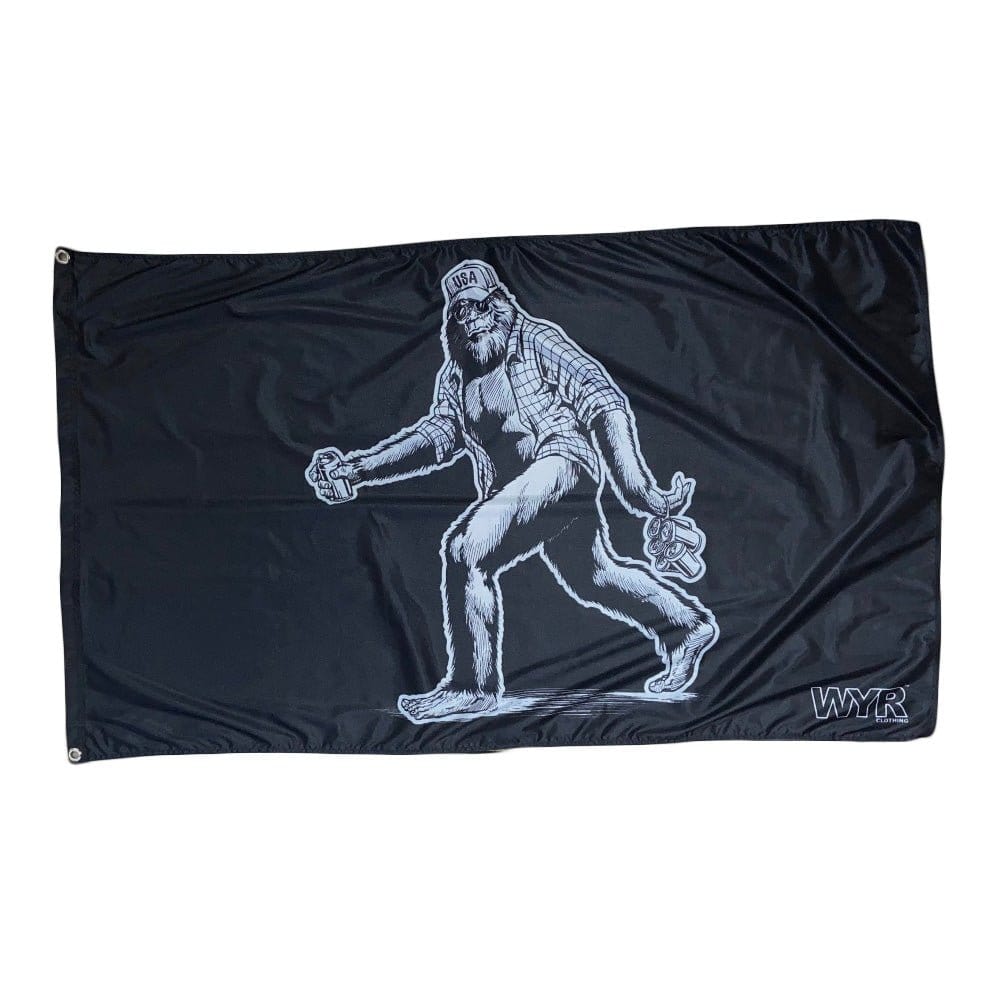 WYR Flag Black Sasquatch Flag