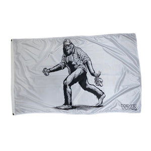 WYR Flag White Sasquatch Flag