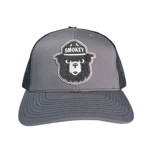 WYR Hats Charcoal/Black w/ Smokey Patch Smokey Bear Chenille Hat