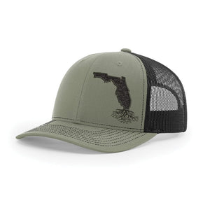 WYR Hats Loden/Black Florida Hook & Loop Trucker Cap