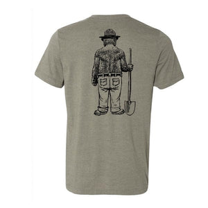 WYR Shirts WYR Smokey Bear Shovel Crewneck Tee (Unisex)