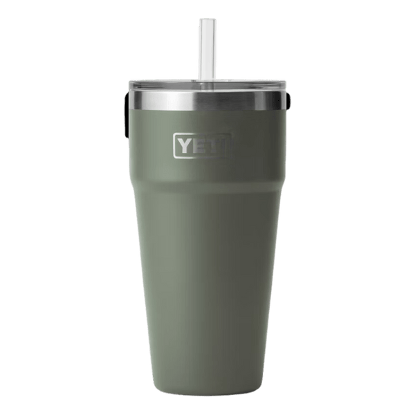 Yeti Rambler 26 oz Camp Green Limited Edition Stackable Cup with Straw Lid