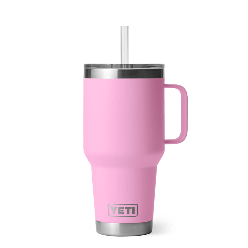 YETI Rambler 35oz Power Pink Straw Tumbler