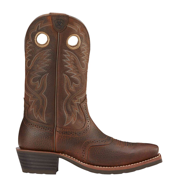 ARIAT Heritage Roughstock - Stivali Western da uomo, taglia 6, colore:  Marrone : : Moda