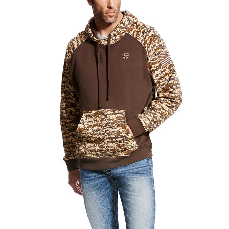 West Louis™ Mens Outdoor Military Camouflage Hooded Shirt