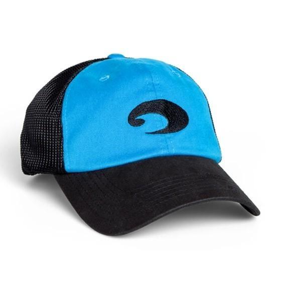Costa Fitted Stretch Trucker Hat Blue Black