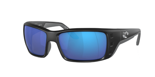 Cost Del Mar Permit Matte Black Frame Blue Mirror Lens Sunglasses Russell s Western Wear Inc