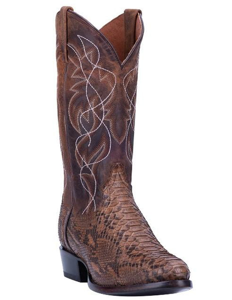 Dan Post Men s Manning Chocolate Brown Python Exotic Western