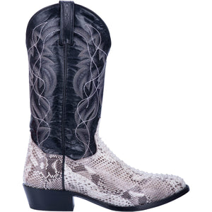 Dan Post Boots Dan Post Men's Manning Natural/Black Python Western Exotic Boots DP3036