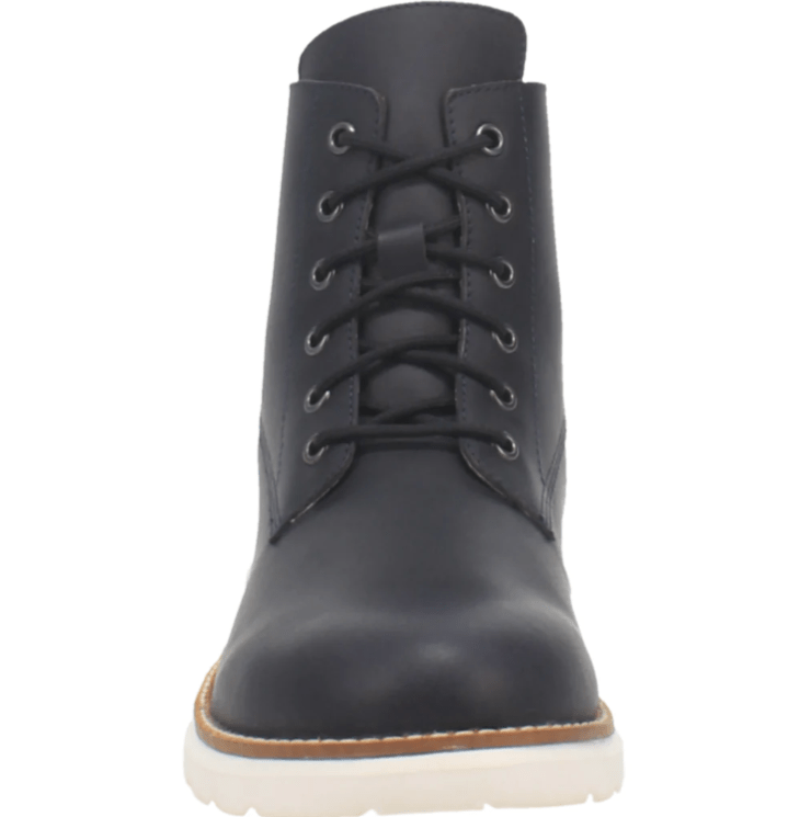 Dingo Men s Blacktop Navy Leather Lace Up Boots DI 311