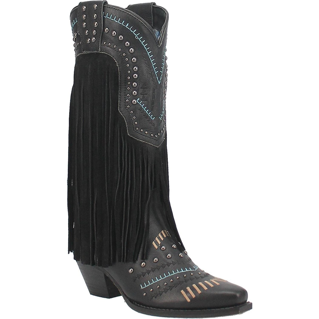 Dingo Women's #Gypsy Black Fringe Western Boots DI 737 - Russell's Western  Wear, Inc.