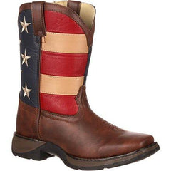 Store DURANGO Red White Blue Texas Flag Western Cowboy Boot Kids Size 12M Lil Durango