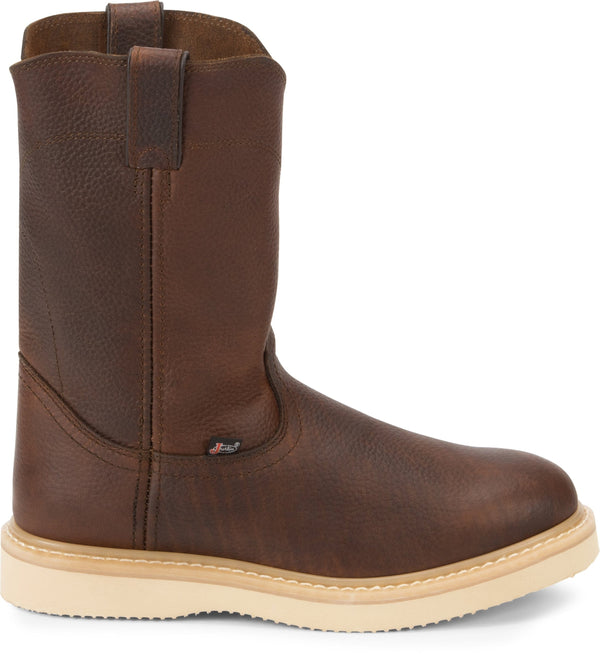 Justin men's premium on sale wedge work boots