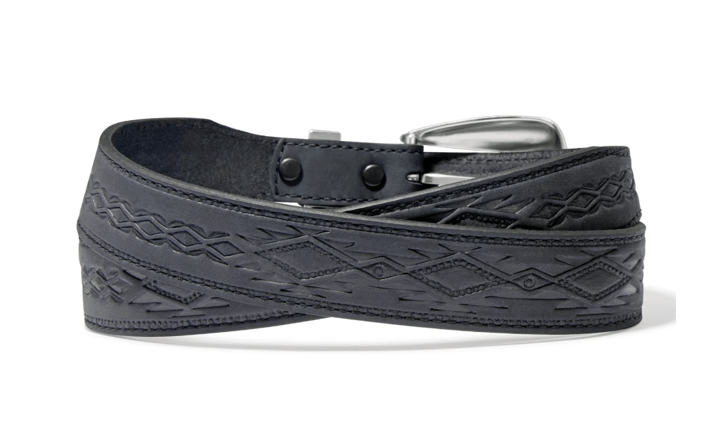 Tony Lama Women's Dakota Black Embossed Belt C51293 - Russell's